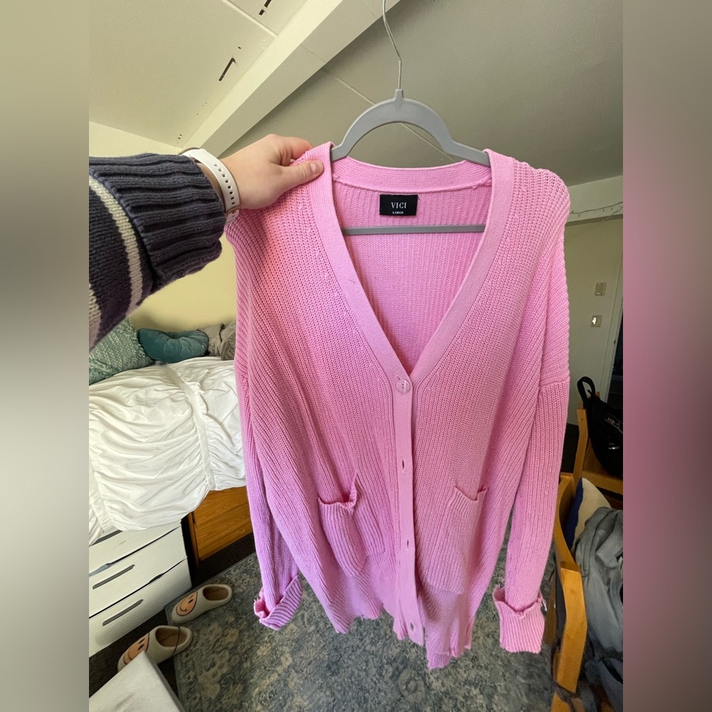 VICI Women's Pink Sweater